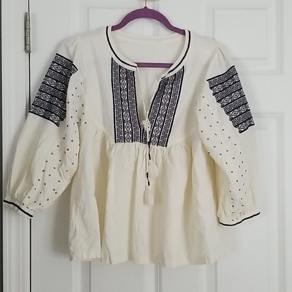 Very cute, instyle Embroidered Blouse.